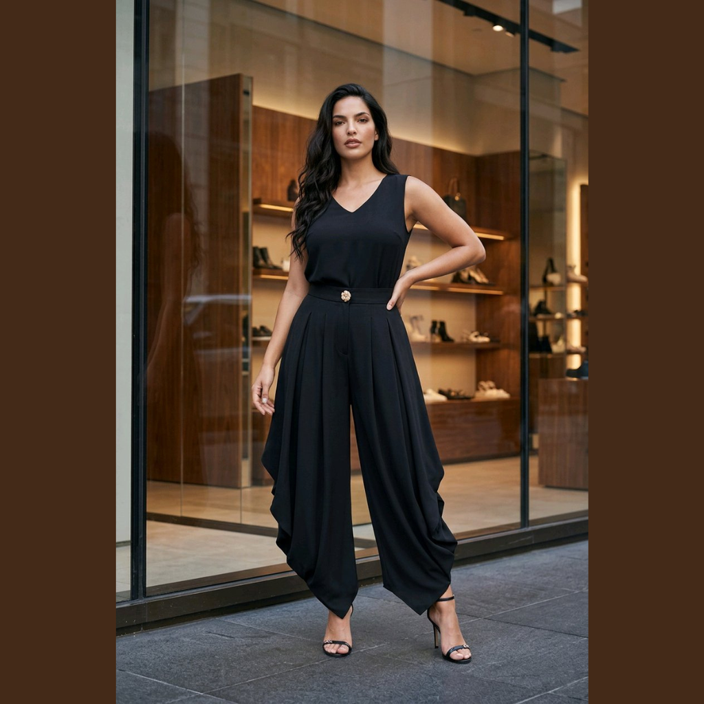 The Monaco Draped Statement Pants