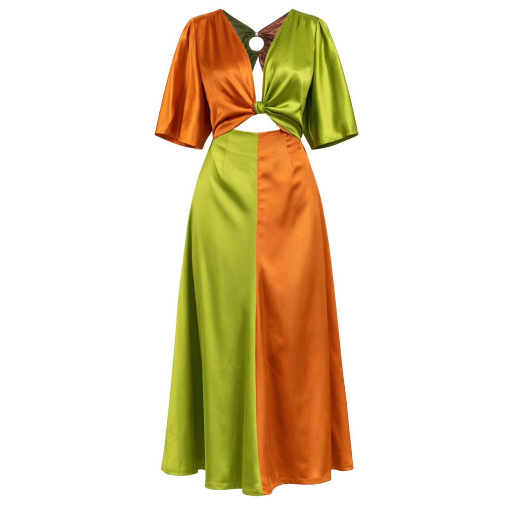 Sunset Luxe Colorblock Dress