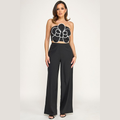 Noir Bloom Statement Set- Black