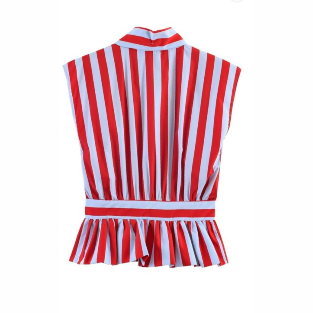 Striped Bow Tie Top