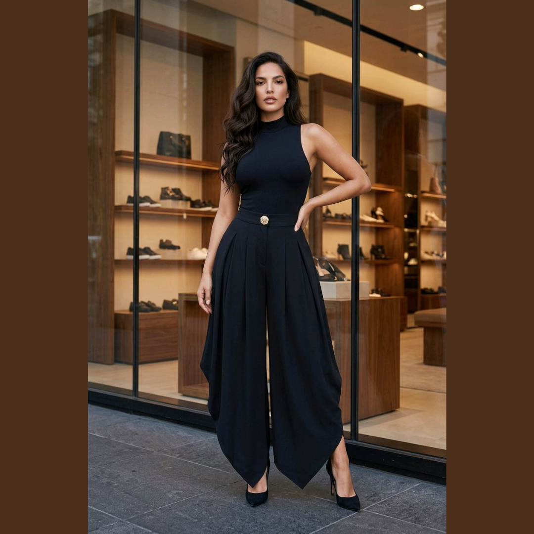 The Monaco Draped Statement Pants