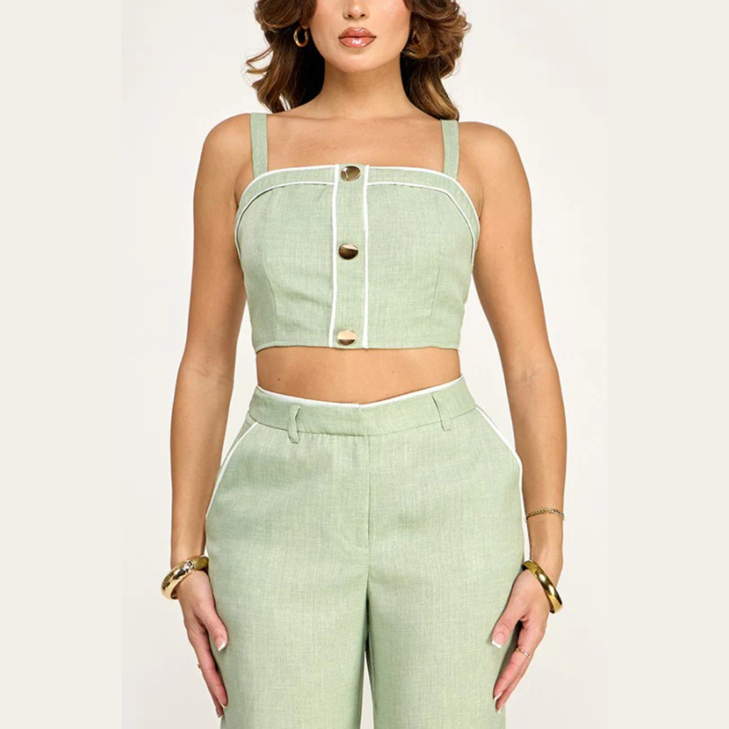 The Capri Linen-Look Two-Piece Set