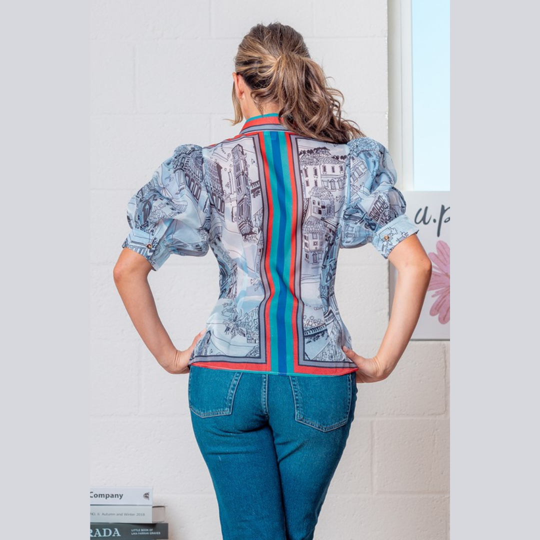 Portofino Muse Puff Sleeve Blouse