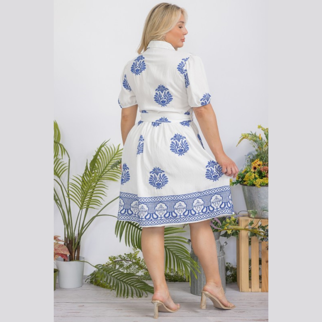 Blue Porcelain Charm Dress