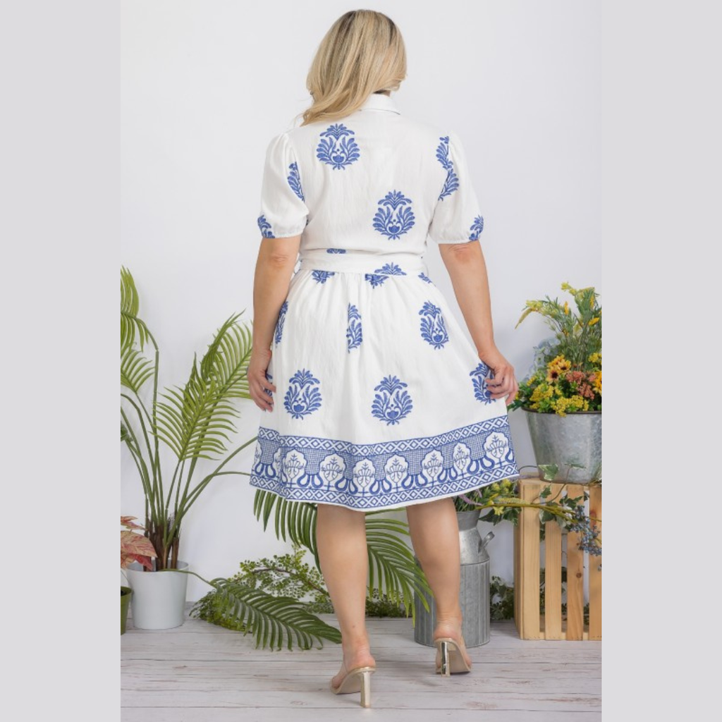 Blue Porcelain Charm Dress