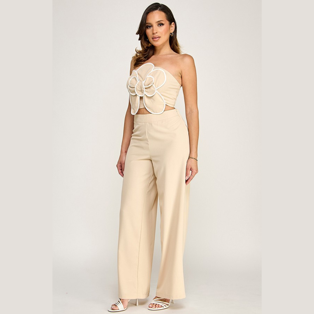 Noir Bloom Statement Set- Black