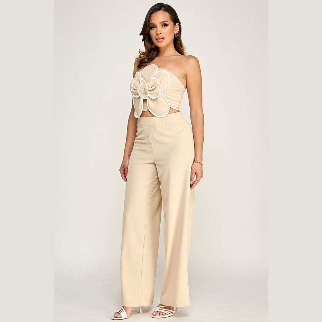 Noir Bloom Statement Set- Black