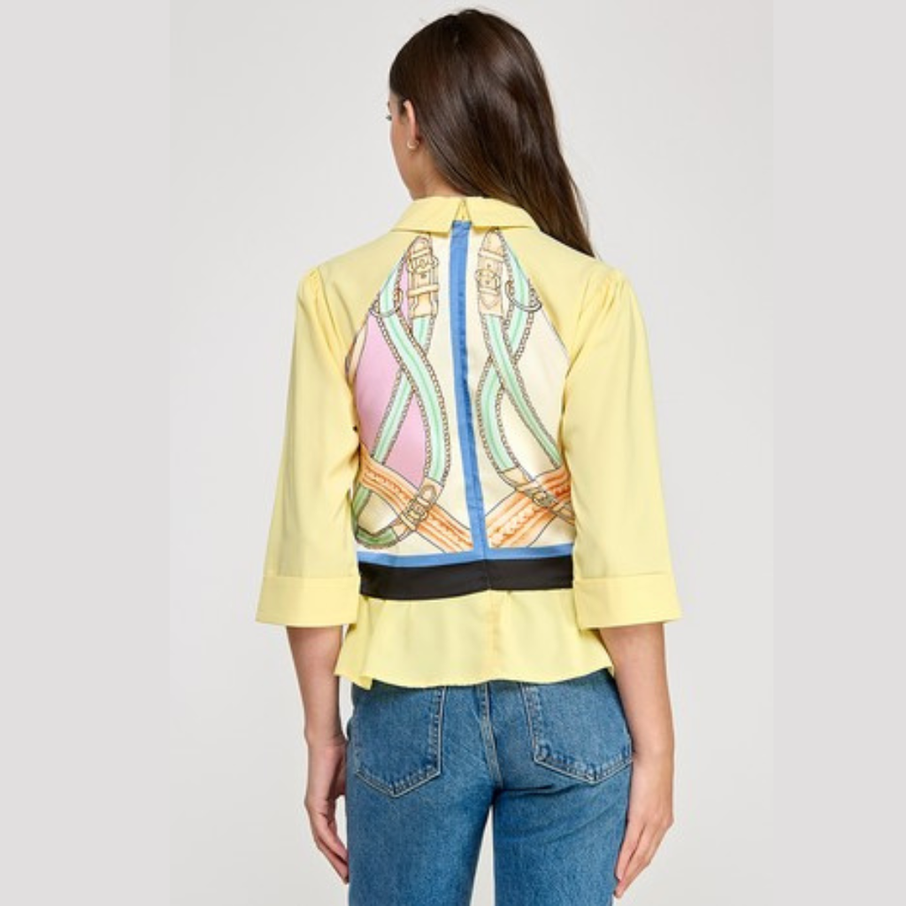 Riviera Layers Graphic Blouse