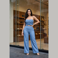 Milka Denim Bloom Two-Piece Set