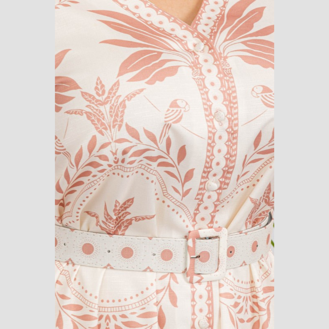 Desert Bloom Elegance Maxi Dress