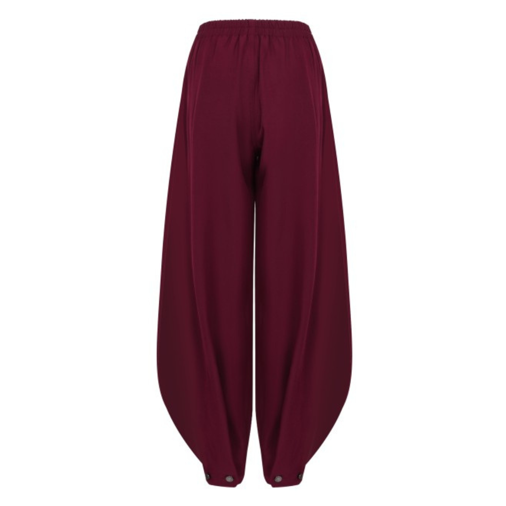 Wine Aladdin Trousers