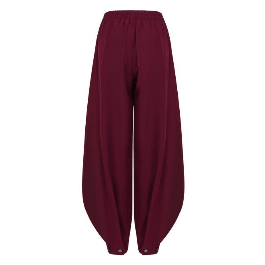 Wine Aladdin Trousers