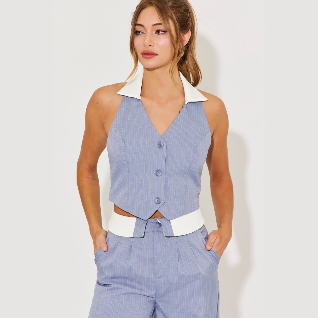 Riviera Pinstripe Set