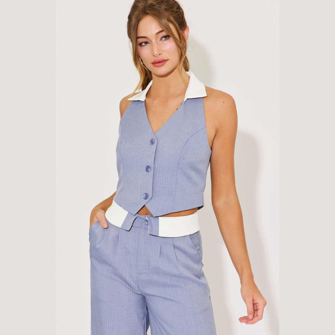 Riviera Pinstripe Set