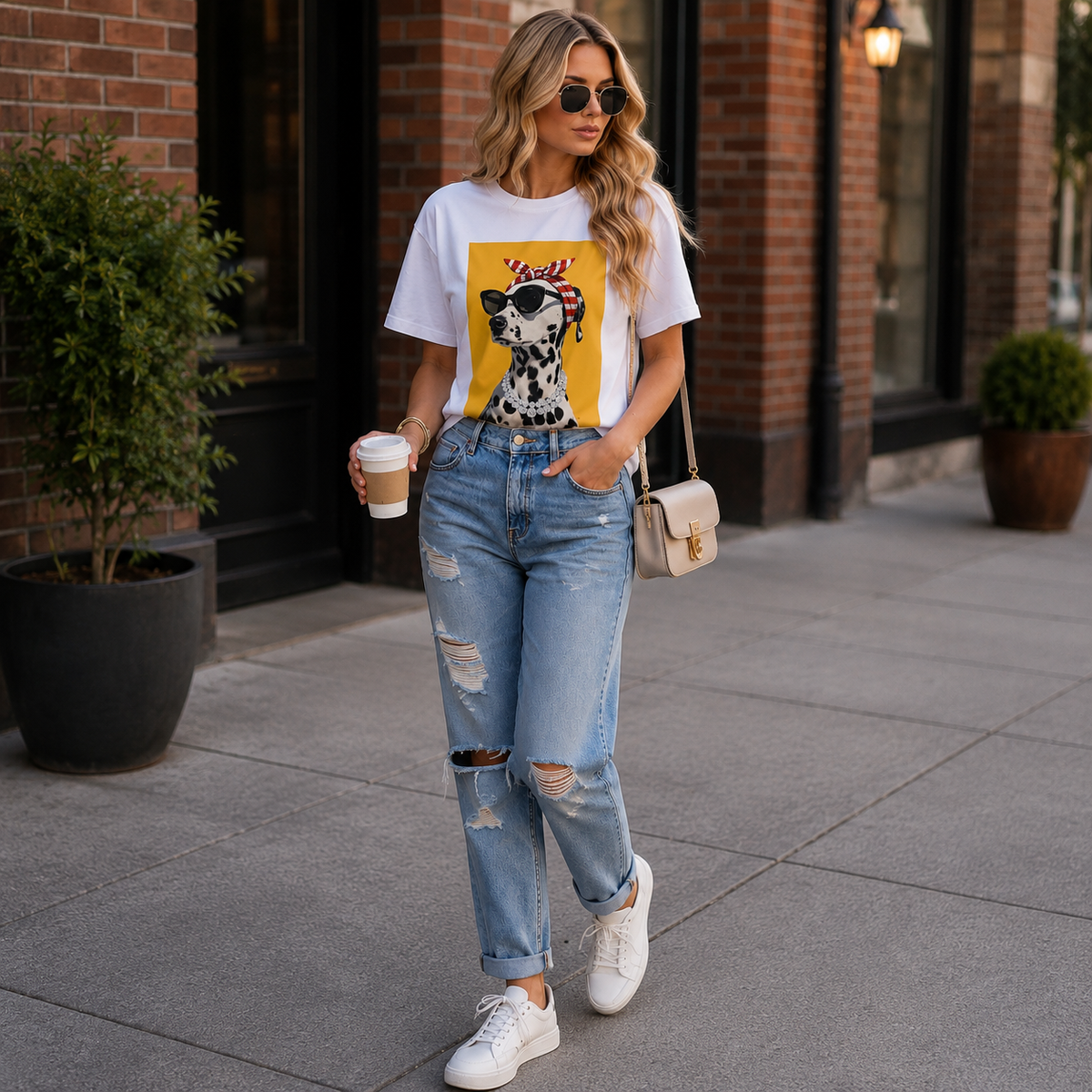 Puppy Chic Dalmatian Tee