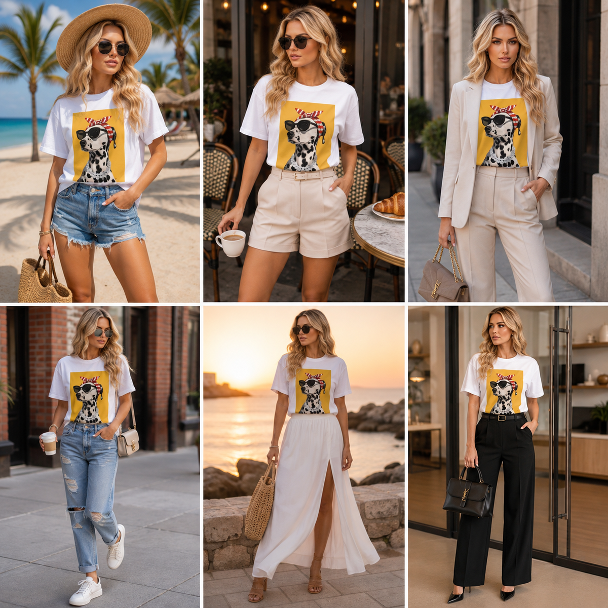 Puppy Chic Dalmatian Tee