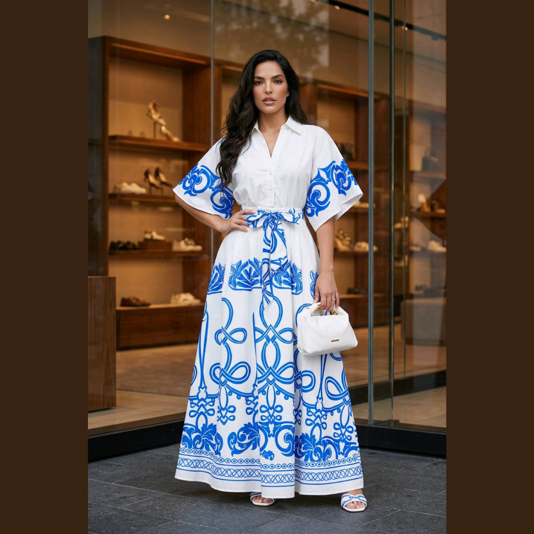 Santorini Muse Maxi Dress-Ivory